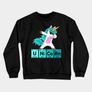 Dabbing Unicorn Dab Dance Chemical Elements Crewneck Sweatshirt